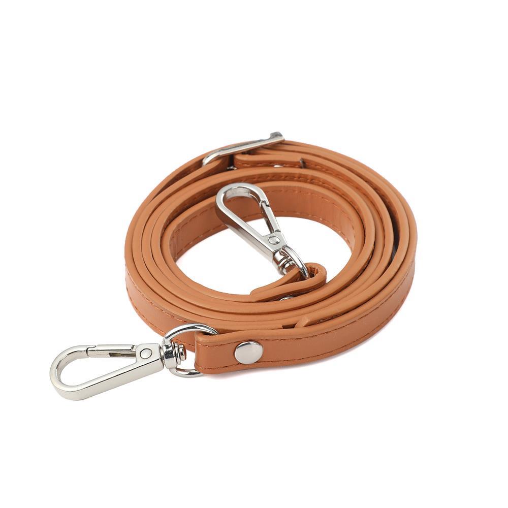 120cm regulowany pasek do torby ze skóry Pu 1.2cm szeroki uchwyt do torby na ramię do torebki paski typu crossbody część torby i akcesoria: 3/8" / Czekolada