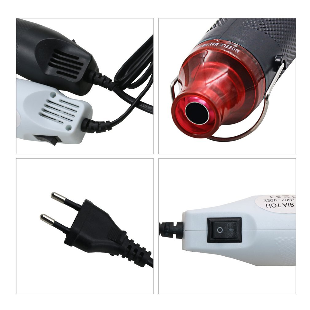 Mini luchtpistool thermostaat warmtepistool luchtblazer thermisch elektrisch gereedschap soldeerpistool warmtepistool voor zacht aardewerk doe-het-zelf gereedschap