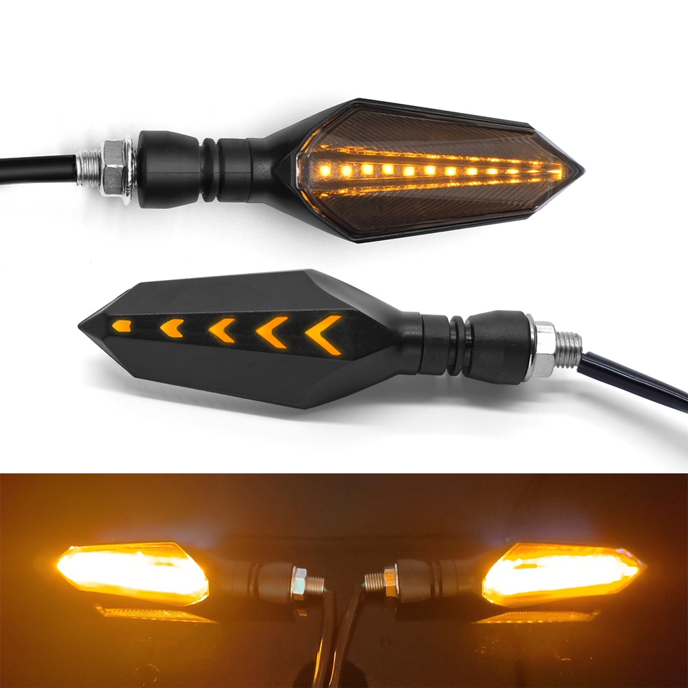 Universele Motorfiets 12V Led Knipperlichten Blinker Voor Achter Verlichting Voor Suzuki Gsf 1250 1200 650 Bandit Gsx 1250 1400 650F
