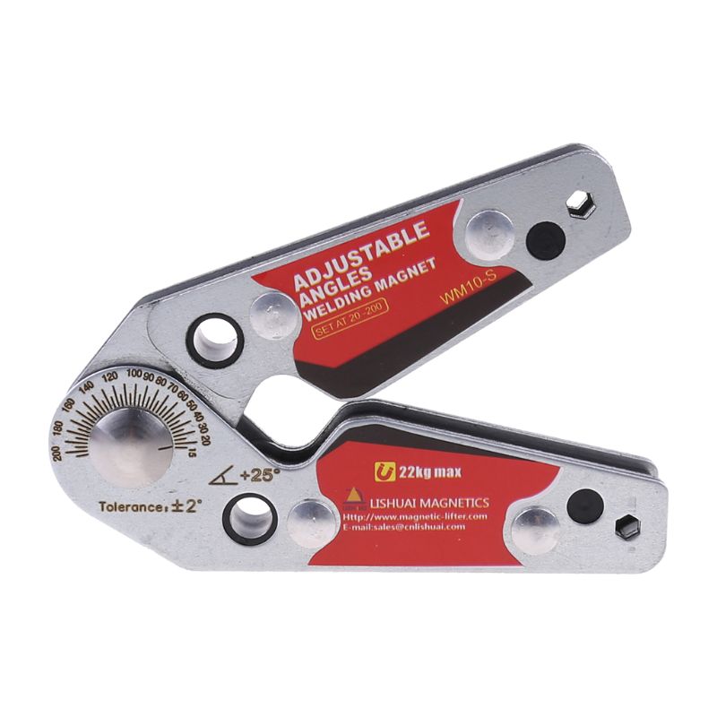 Soporte de soldadura magnética, ángulos ajustables, herramientas de localización de abrazadera de imanes 20-200 con posicionador de llave hexagonal, suministros de herramientas.: Size S