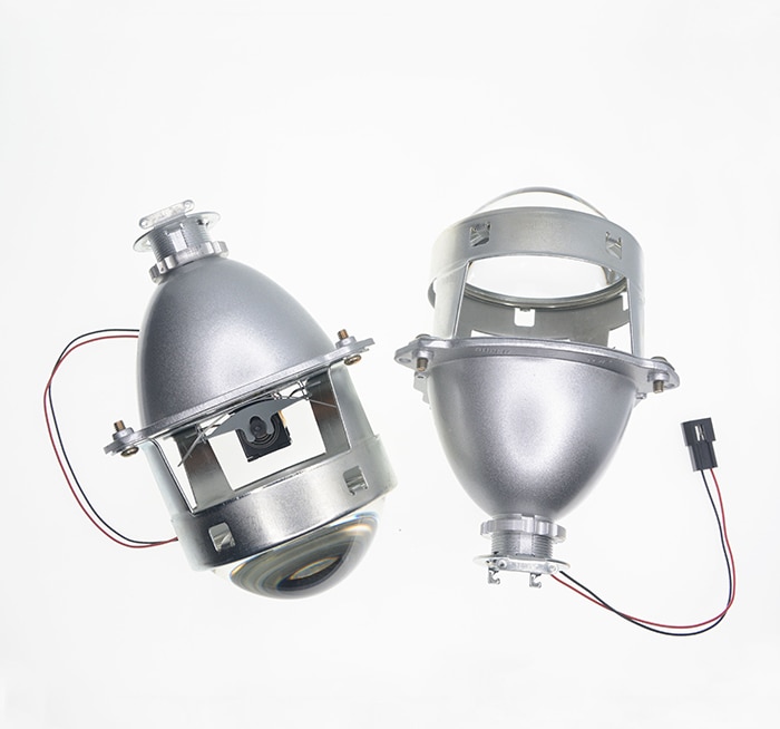 DS Universal 3 pulgadas WST, proyector de Faro, lente H4 H7, enchufe para bricolaje, lámpara de reequipamiento para motocicleta, Bombilla HID de luz alta y baja
