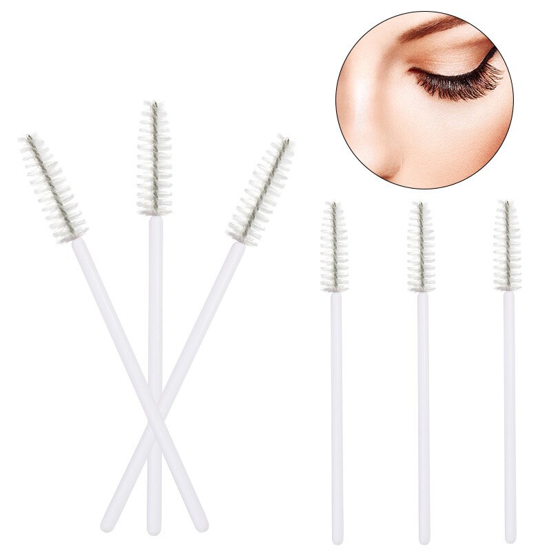 50 Pcs Disposable Eyelash Brushes Mascara Eye Lash Wand Microbrush Brushes for Women Eyelash Extension Makeup Tools