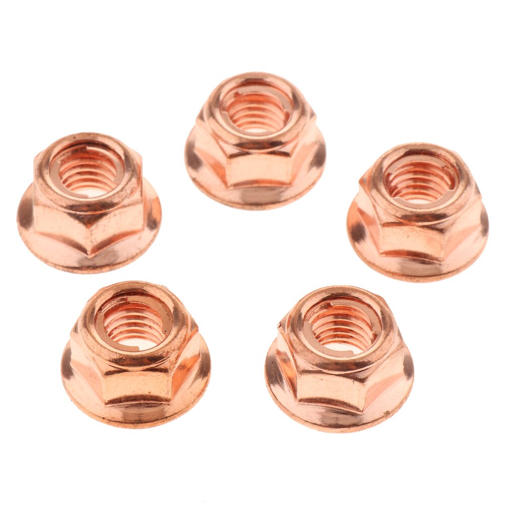 24x M8 Exhaust Nuts , Copper Coated Fit for BMW 3 Series E30 Models