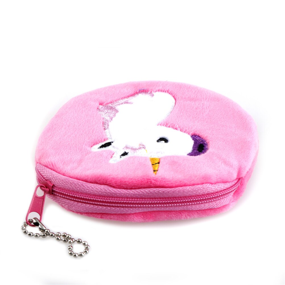Kawaii kinder portemonnee schattige stijl kleurrijke eenhoorn meisjes rits pluche portemonnee dames mini portemonnee