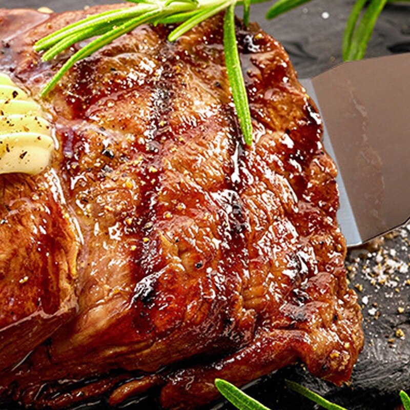 Metal Spatula Set of 4, Stainless Steel Griddle Spatula Scraper Tools Set with Wooden Handle, Griddle Accessories Kit for Teppan