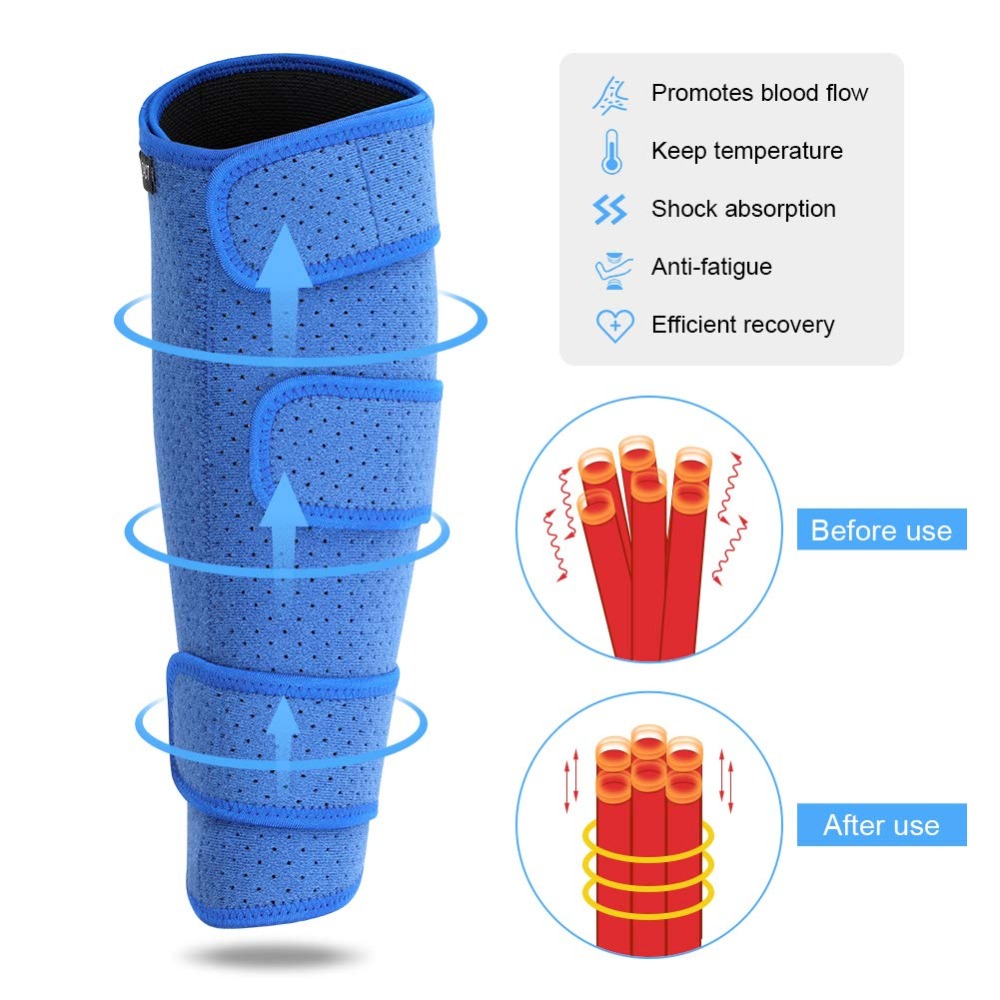 Power Legs protector Calf Brace leg splint sleeve Reusable Compression Sleeve Bursitis Pain Relief