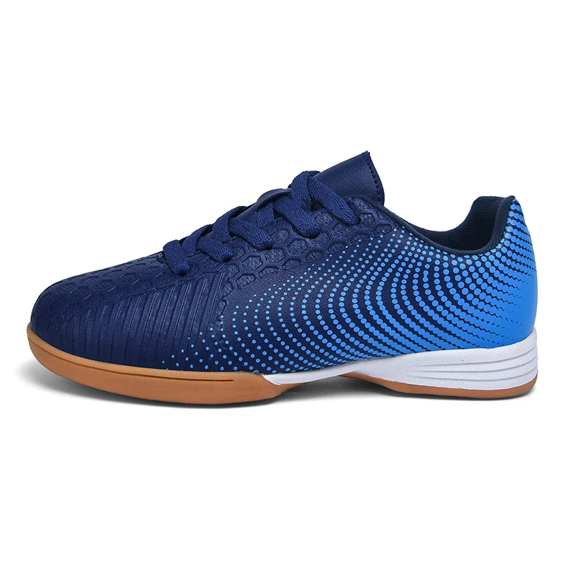 Børns futsal fodboldstøvler studerende træningsfodboldstøvler indendørs børn originale fodboldstøvler drengesneaker: Militærgrøn / 34