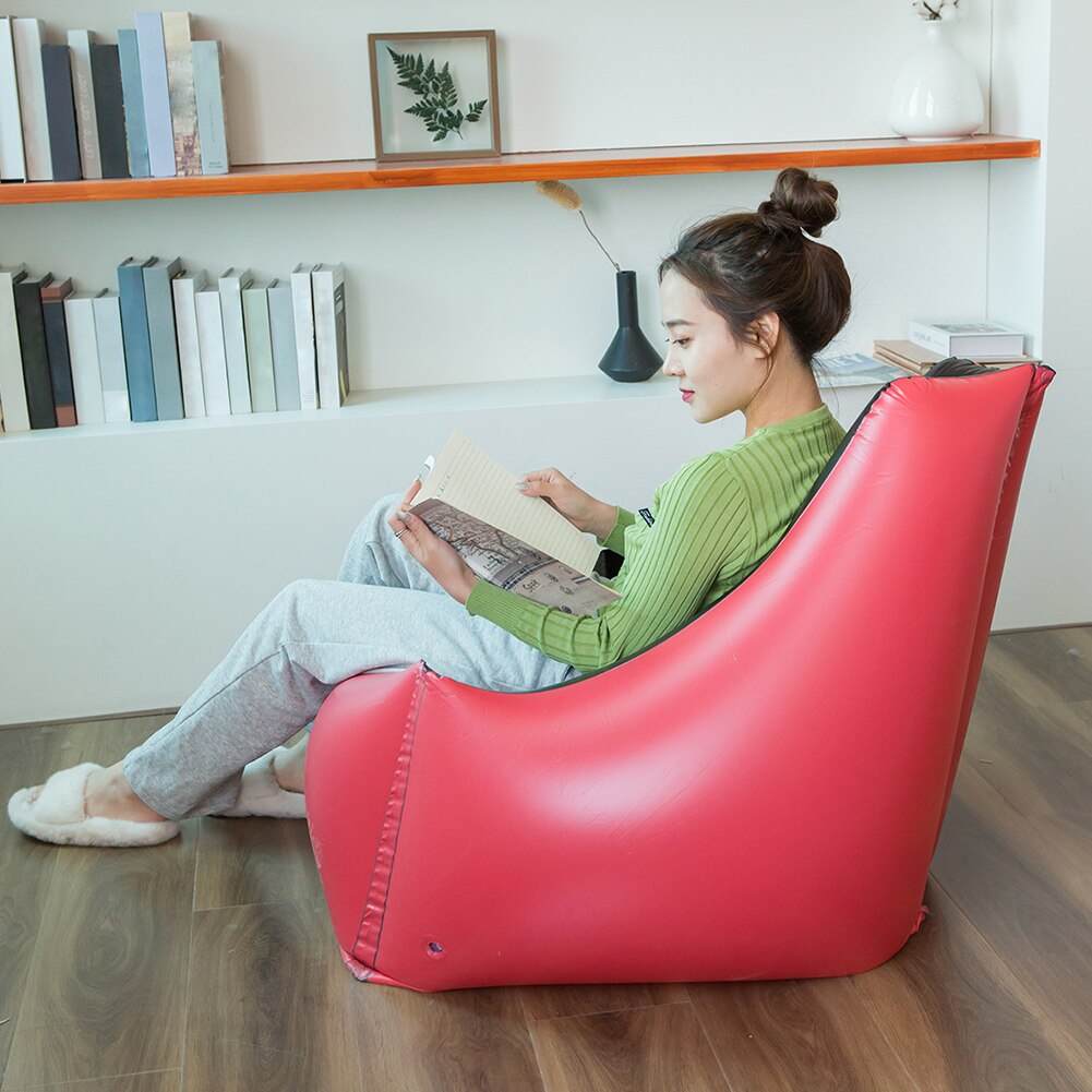 Thickened Swimming Pool Foldable Portable Home Camping Nap Inflatable Sofa Living Room PVC Lazy Lounger Outdoor Indoor Recliner