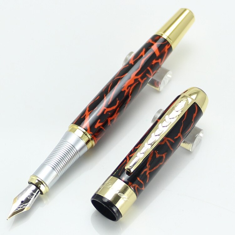 JINHAO 250 Medium nib Metal Fountain Pen Without Pencil Box luxury school Office Stationery Writing Cute pens: 16