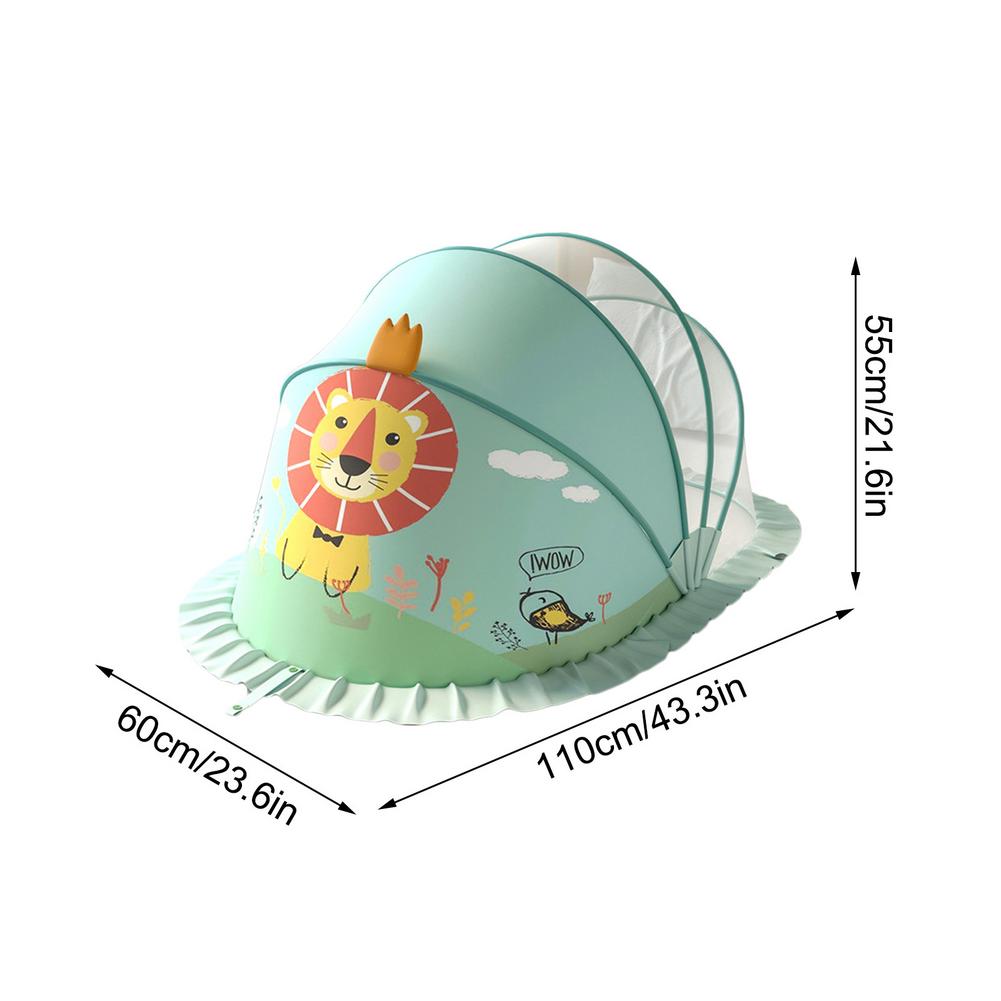 Sommerliches, tragbares, faltbares moskitonetz, kuppel-schlafzimmervorhang, netze für neugeborene, tragbares baldachin, kinderbettzubehör