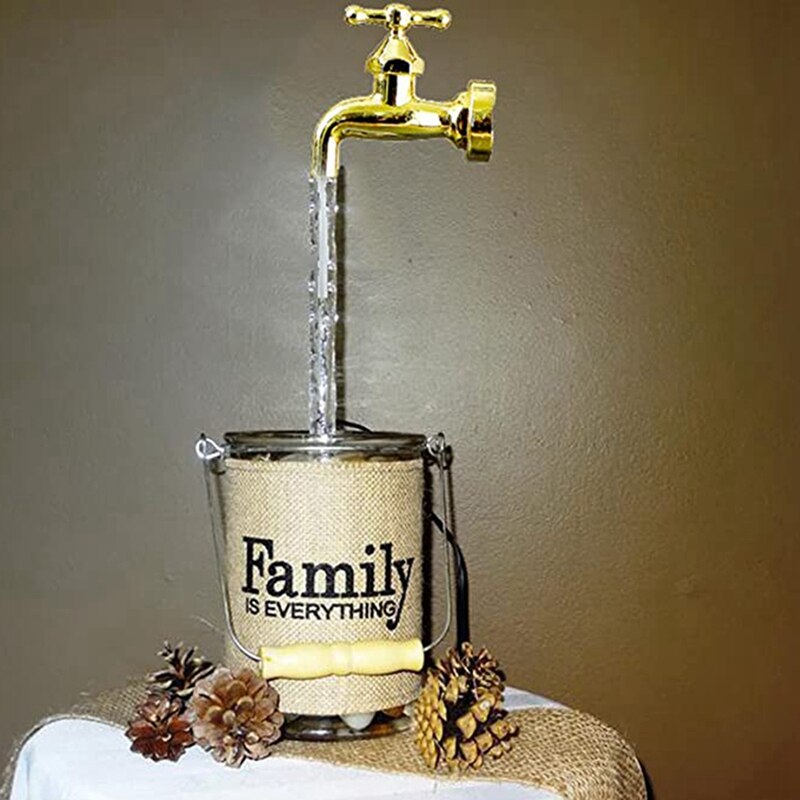 Niewidzialny płynący wylewka konewka pływający kran fontanna zestawy ogród pływający kran dekoracja stoczni