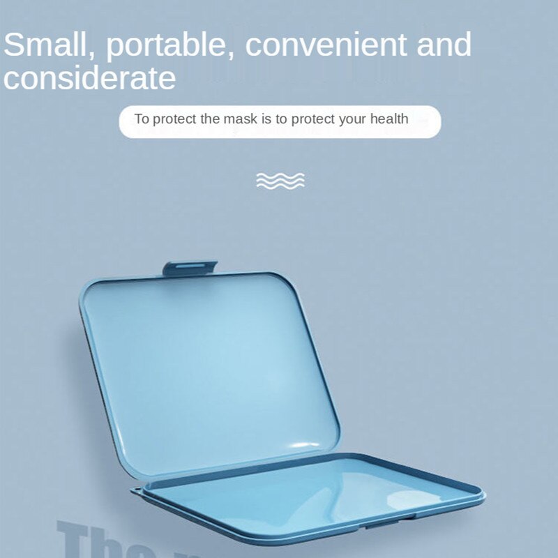 Leuke Masker Opbergdoos Draagbare Vouwen Draagbare Stofmasker Tijdelijke Opbergdoos Kinderen Studenten Mooie Plastic Masker Doos