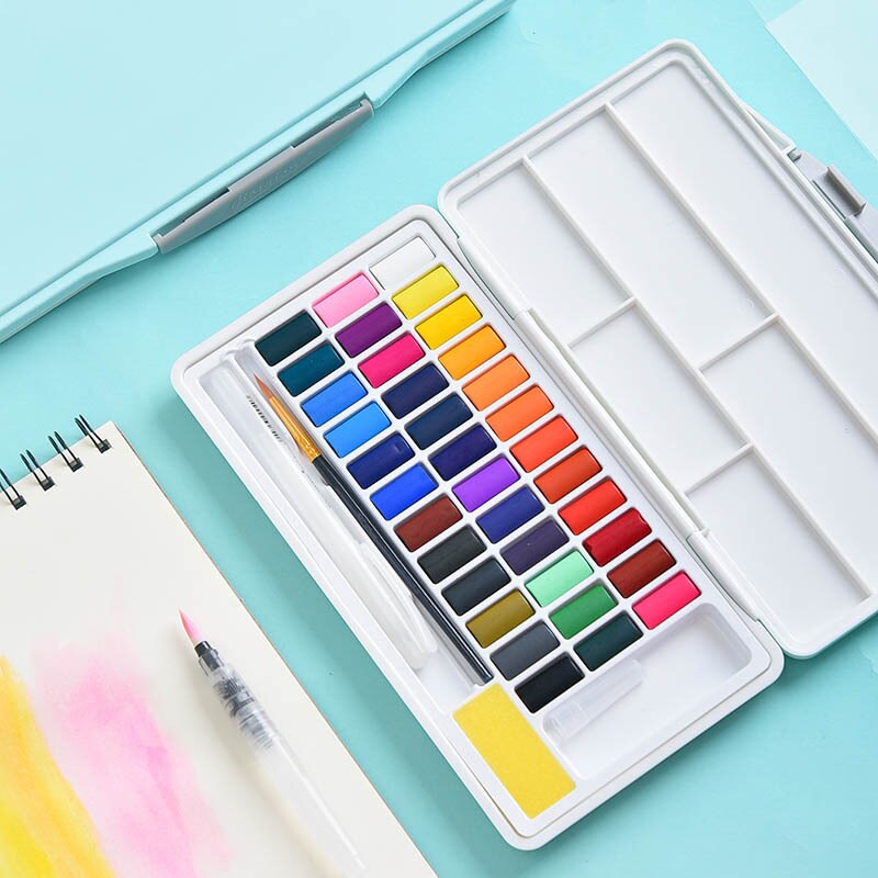 Macaron Style Solid Water Color Paint Set Bright C... – Vicedeal