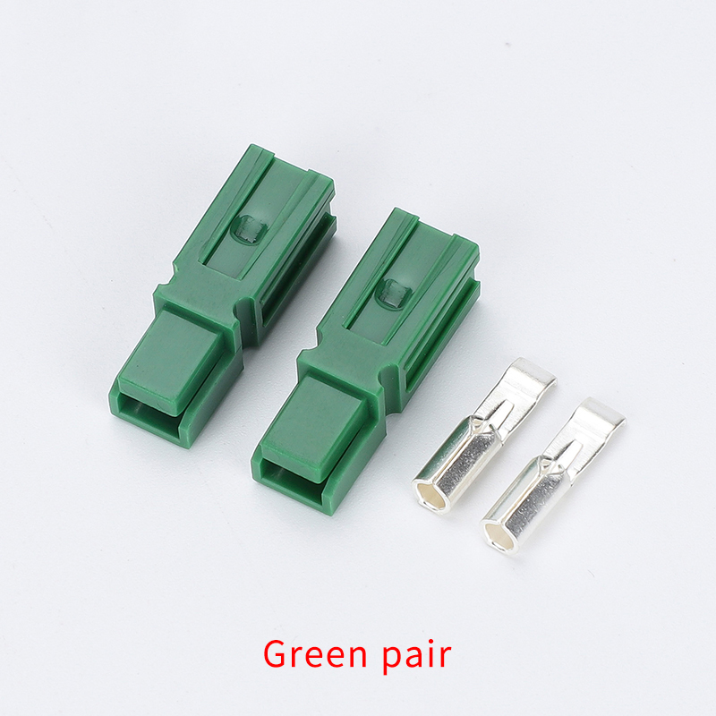 15A/30A/45A/75A 120A Ampere Stecker 600V Für Anderson Powerpole Stecker Mit Gummi Staub Abdeckung Ärmeln für Elektrische Ausrüstungen: Grün / 4P