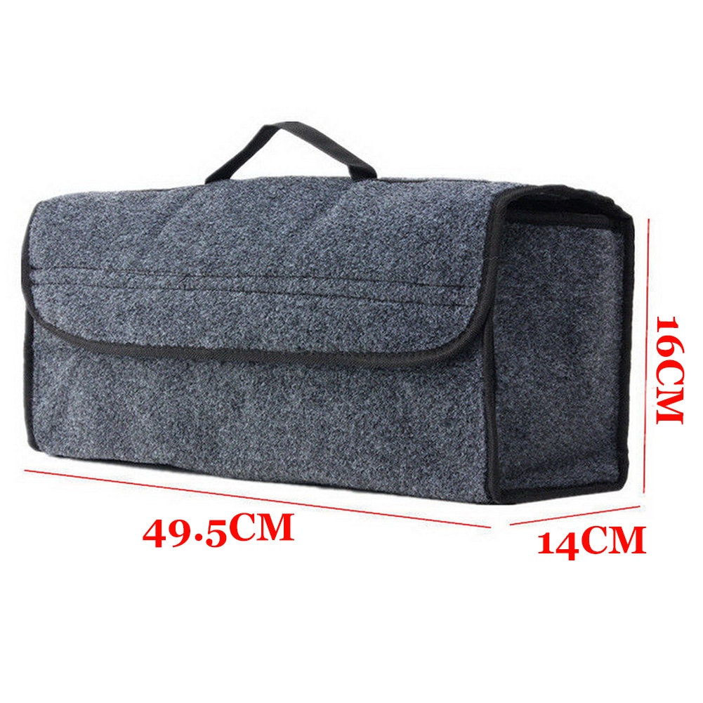 Car Soft Felt Storage Box Trunk Bag Vehicle Tool Box Multi-use Tools Organizer Bag Carpet Folding for emergency Box