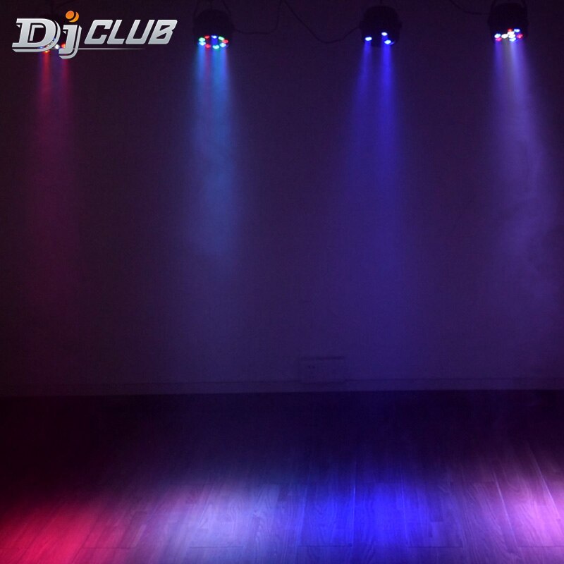 Dj Verlichting Mini Led Flat Par Met 3 Kleuren Disco Rgbw Lier Wassen Komen Op Voice Control Voor Home Party licht