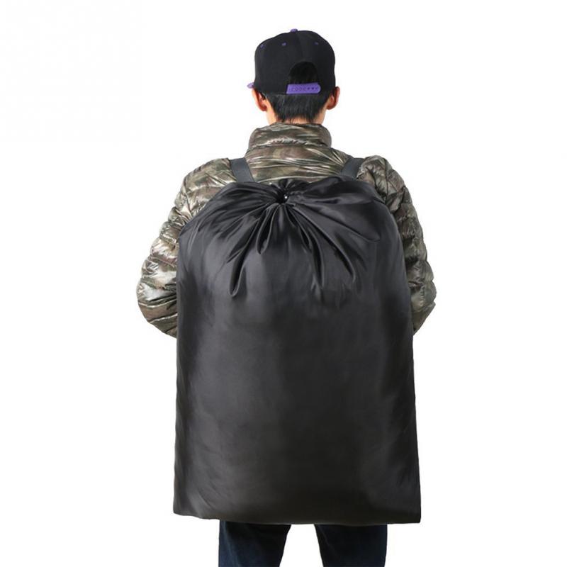 Polyester Waterproof Heavy Backpack Laundry Bag Camping Travel Large Clothes Storage Bag Household Dirty Clothes Bag