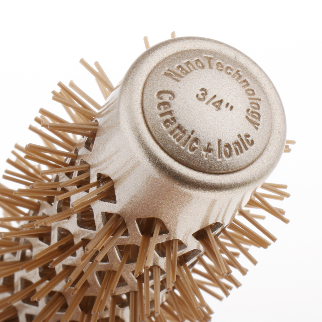 Round Styling Hair Brush Blow Dryer & Curling Roll Hairbrush with Portable Handle for Women and Men Round Ceramic Hair Brush