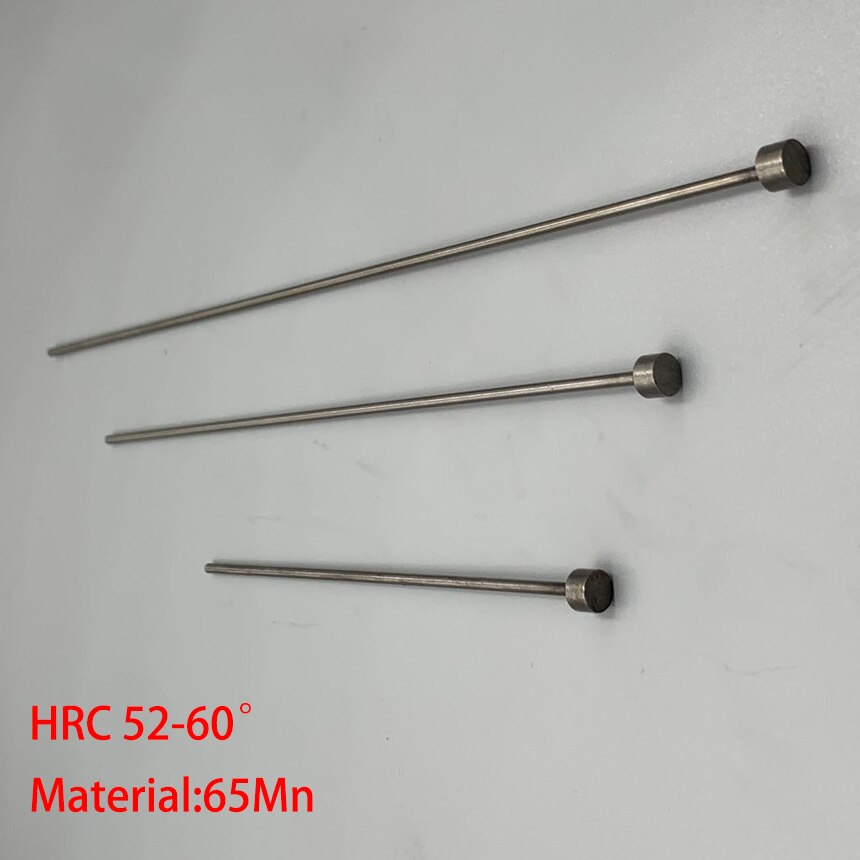 0.8mm 0.9mm OD 0.8*100/150 0.8x100/150 0.9*100/150 0.9x100/150 65Mn HRC60 Round Tip Plastic Mold Straight Punching Ejector Pin