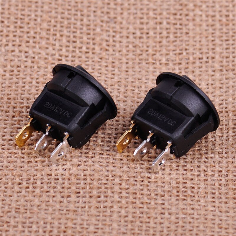 4 x Waterproof Car LED Light Toggle Switch ON/OFF Car 12 V Round Rocker Dot Boat LED Light Toggle Switch