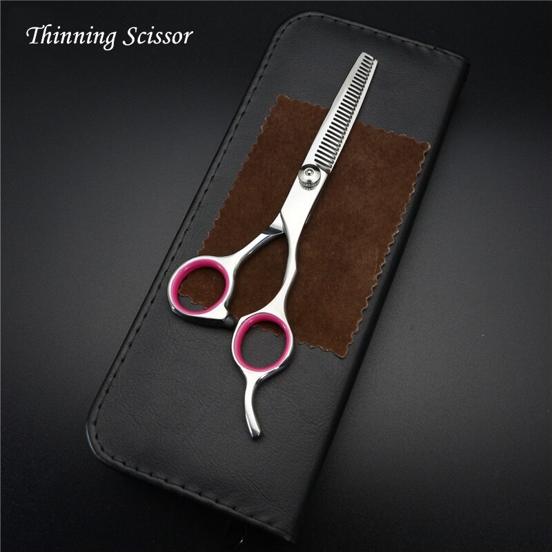 7.0 inch Pet Grooming Scissors Set Straight Curved Shears Cat Dog Cutting Thinning Tesoura for Groomer: Thinning Scissor