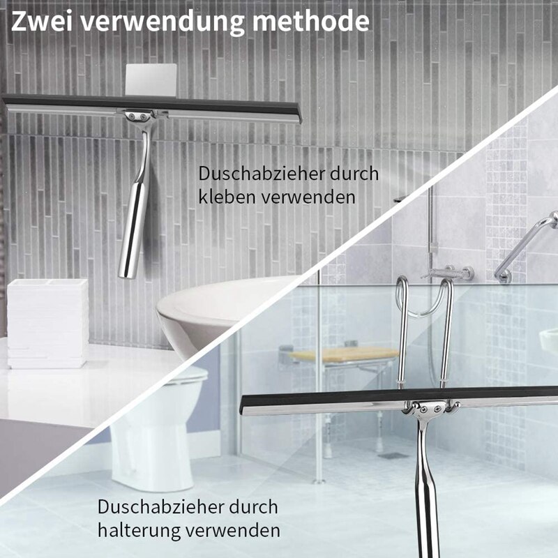Förderung! 31 Cm Dusche Rakel Edelstahl Dusche Rakel Fenster Rakel Wischer Glas Rakel Für Reinigung Badezimmer Mirr