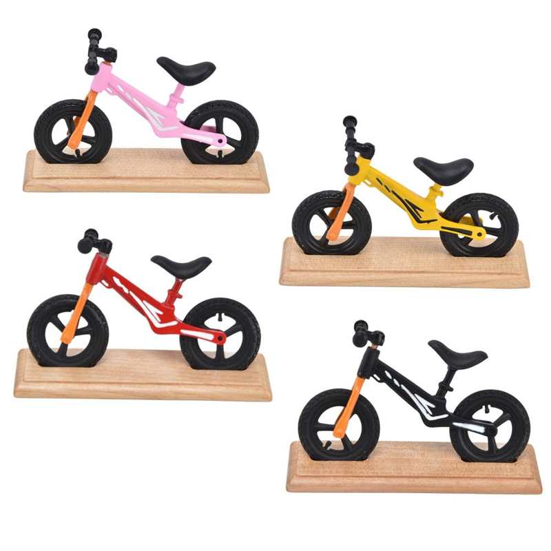 Dollhouse Mini Bike Mini Bicycle Model Metal for Decoration