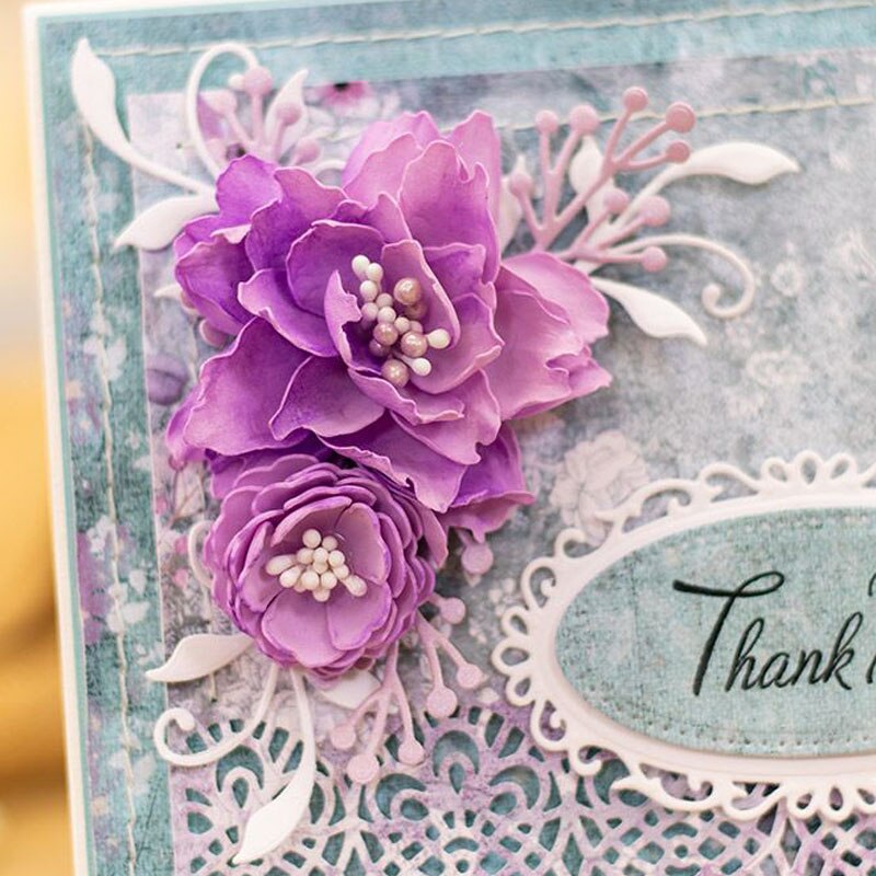 Metal Cutting Dies Four Leaf Clover Posies Shape For DIY Scrapbooking Album Card Making Stencil Embossing Dies