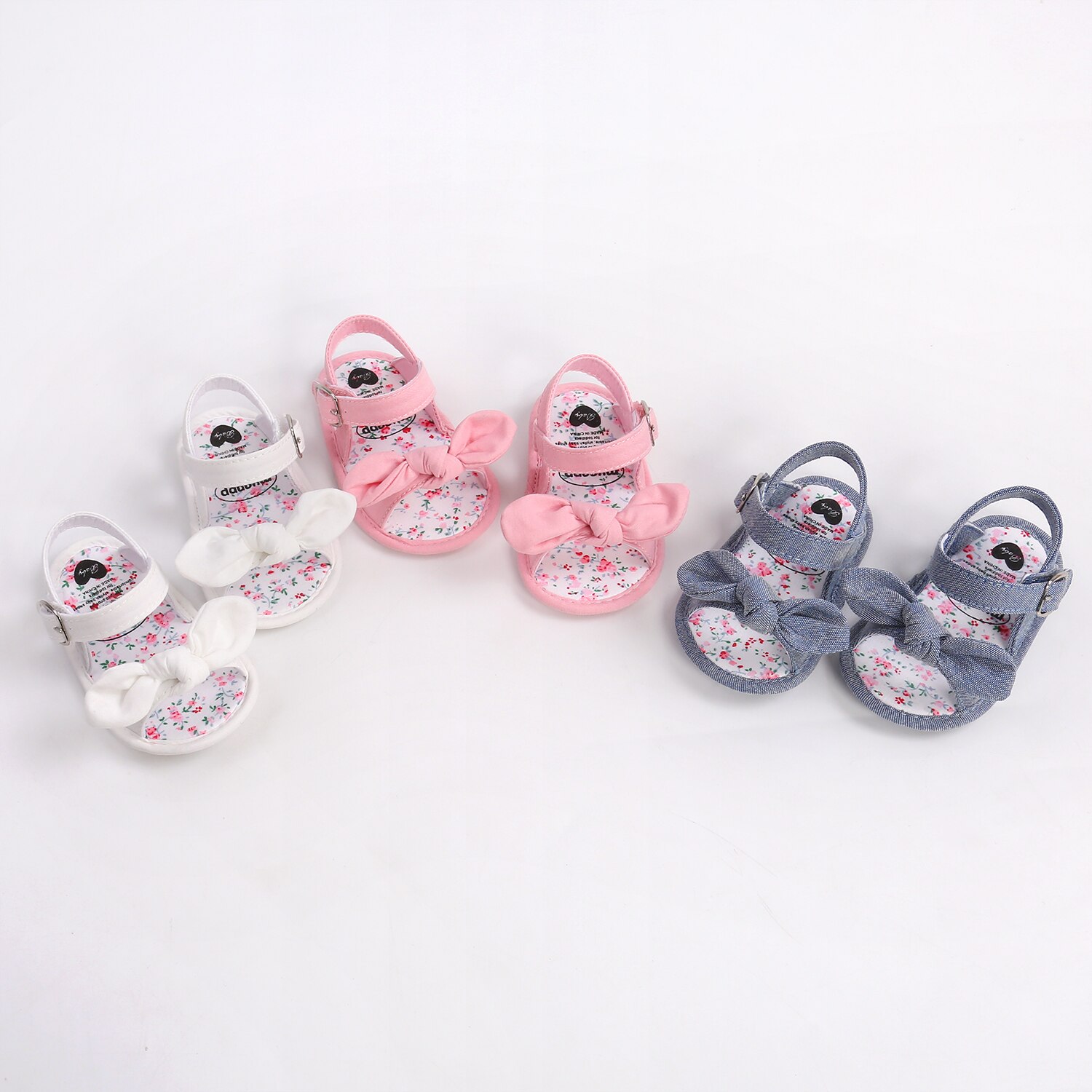 Zomer Leuke Boog Zachte Zool Kindje Sandalen Peuters Comfortabele Babyschoenen Voor Girl Pasgeborenen Casual Crib Schoenen Prewalkers