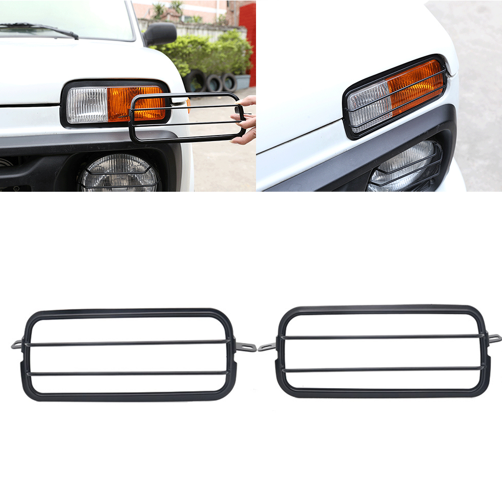 Faros delanteros de Metal para coche LADA NIVA, 2 uds., protección moldura de cubierta de marco, accesorios para coche LADA NIVA