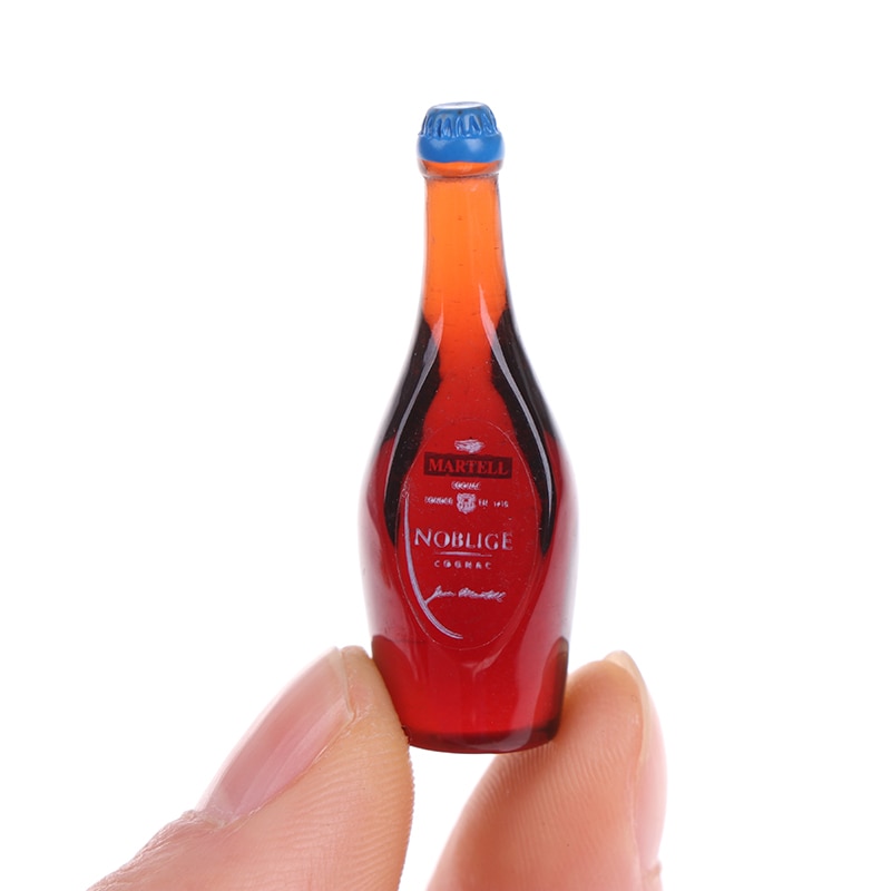 10pcs/set 1:12 Dollhouse Miniature Wine Bottle Whisky Simulation Drinks Model