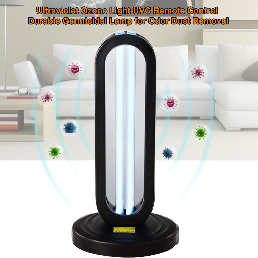 38W Ultraviolet Ozone Light UVC Remote Control Durable Germicidal Lamp Odor Dust Removal For Home Living Room Bedroom