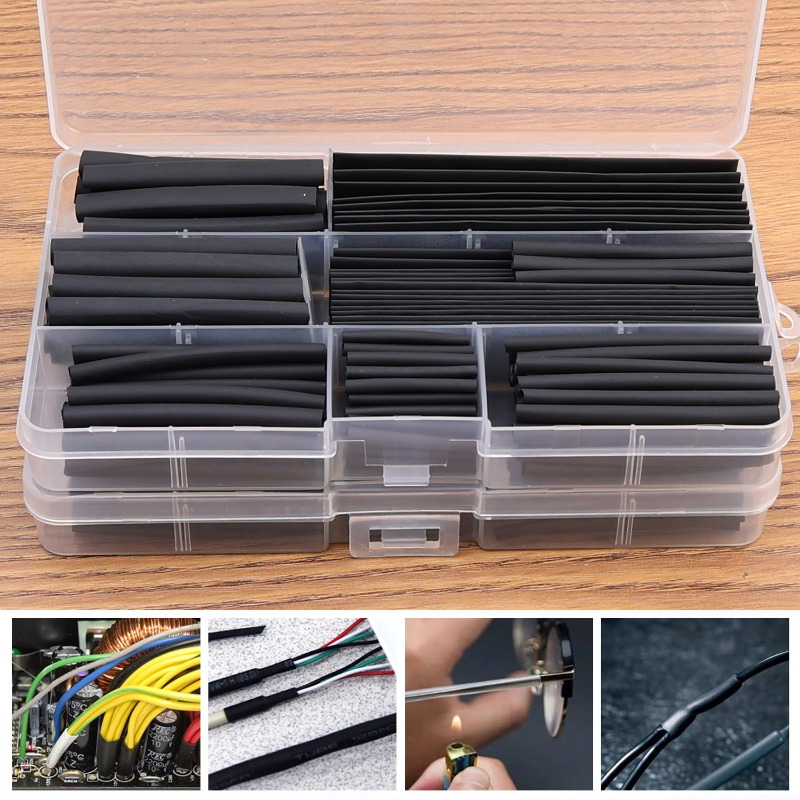 BRAUNER Schrumpfschlauch Sortiment 1,6 – 12,7 Mm Kabel Schrumpfschlauch 2:1 HeatShrinkCompany Schrumpfschlauch Schwarz BRAUNER Schrumpfschlauch Sortiment 1,6 – 12,7 Mm Kabel Schrumpfschlauch 2:1 HeatShrinkCompany Schrumpfschlauch Schwarz