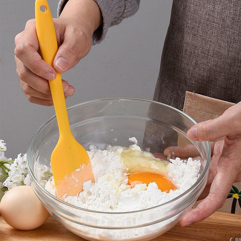no palo espátula para mantequilla y crema pastelera espátula para mezclar masa cepillo panadería pan de postre pala herramienta para hornear de silicona