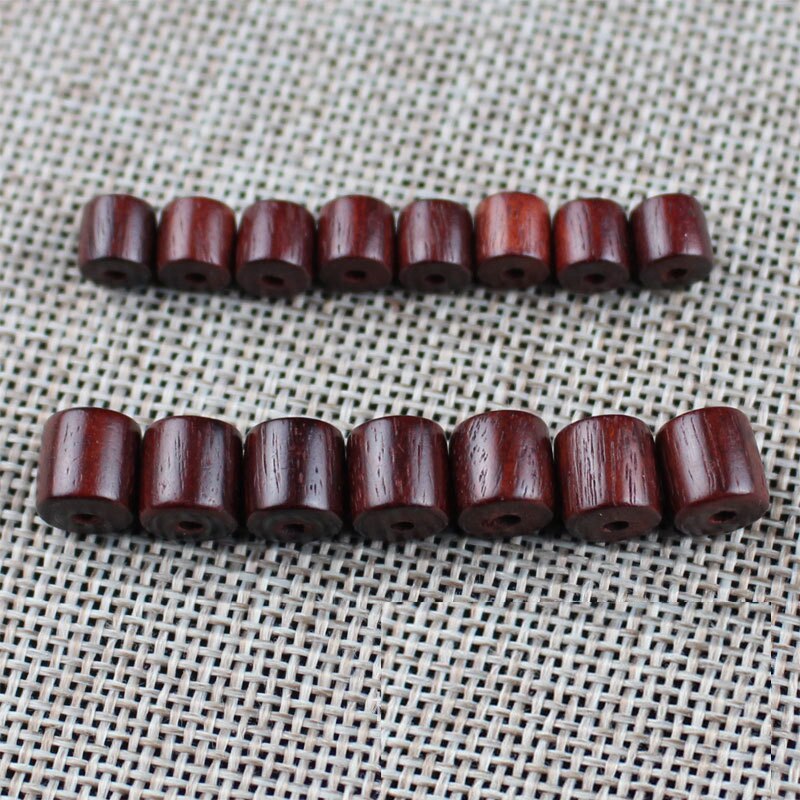 DIY 6-12mm Loose Wood Beads Buddhist Wood Sandalwood/Wenge/Rosewood Prayer Mala Cylinde Barrel Spacer Beads For Jewelry Making