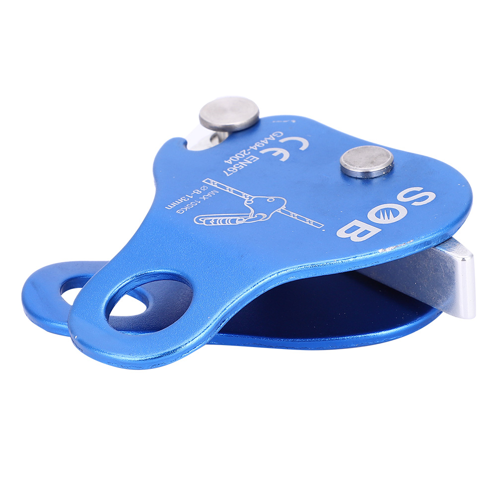 Alumínio liga escalada corda Grab, grande carga rolamento, Descender, montanhismo suprimentos, armário, 5KN