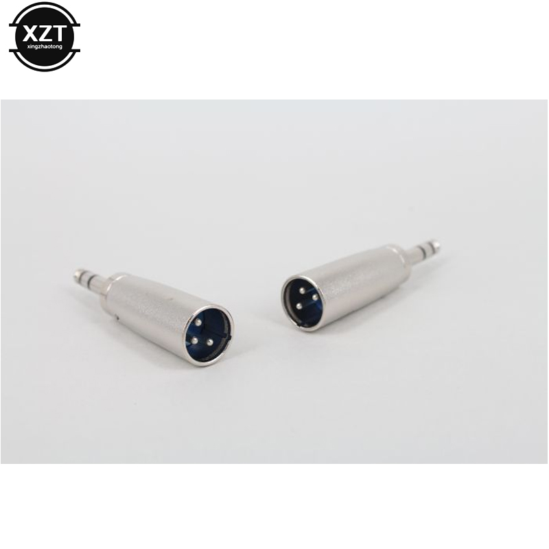 3- benet mikrofon transformer trs han til hun adapter xlr han  to 1/4 " 6.35mm stereo mikrofon stik konverter stik