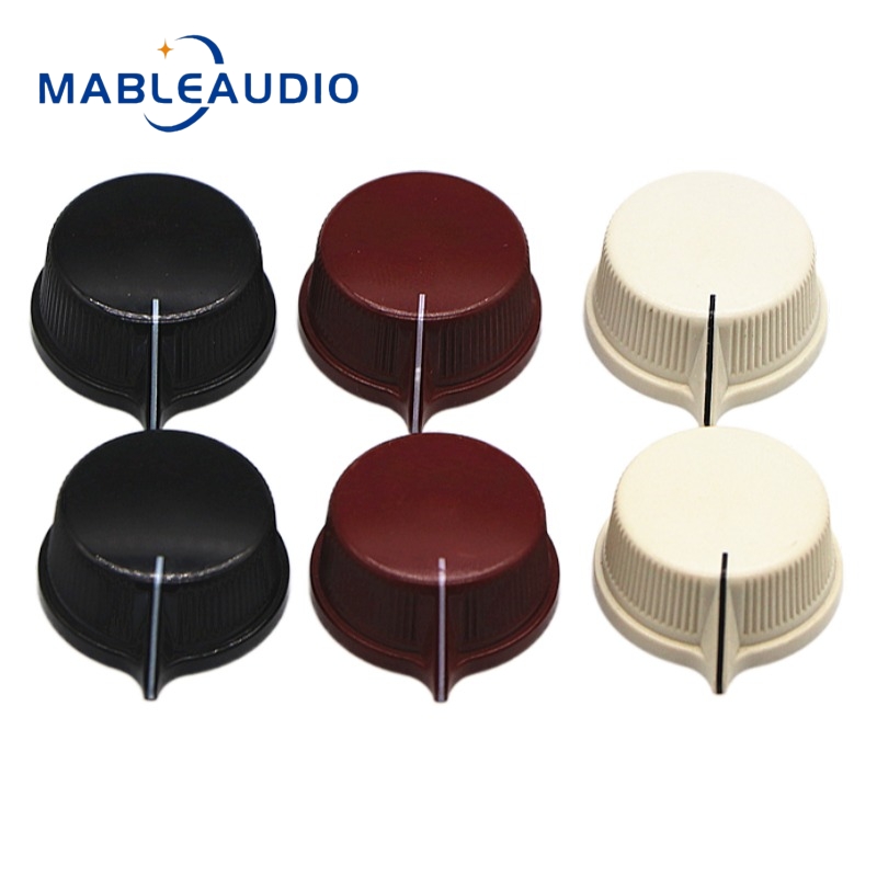Amplificador de sonido de guitarra, potenciómetro de altavoz, interruptor de guitarra, perilla de baquelita Circular de 25,5x12,5mm