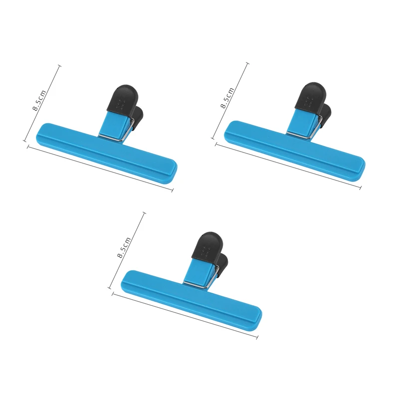 Portable Bag Clips Kitchen Storage Food Snack Seal Sealing Bag Clips Sealer Clamp Plastic Tool Kitchen Organization Accessories: Chocolate