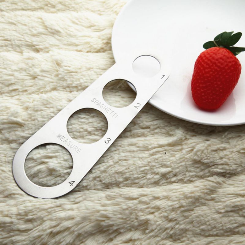 Premium Stainless Steel Spaghetti Measurer Pasta Noodle Measure Easy Use Noodle Measurer Gadget Measure Tool Kitchen Accessories