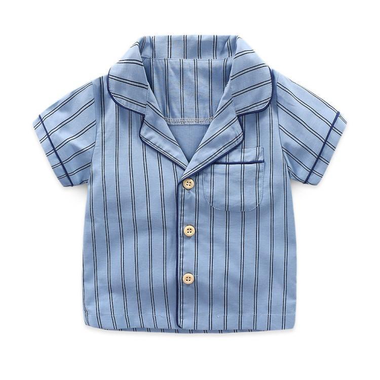 Børns pyjamas sommer børn hjemmetøj t-shirt + shorts børn pyjamas sæt drenge piger pyjamas baby nattøj 2 4 5 6 7 8 år