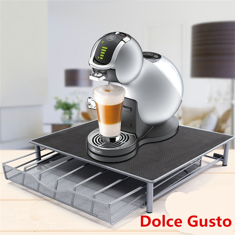 24Stck Anzug für Dolce Gusto Kapseln Metall Kapsel Kaffee Schote Halfter Gestell Kapsel Lagerung Schubladen Organizer Coffeeware setzt