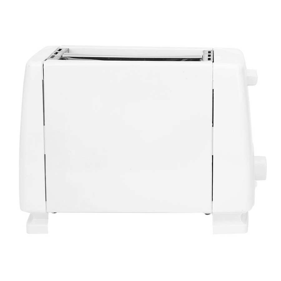 750W Electric Toaster 6 Gears 2 Slice Automatic Bread Baking Maker Machine EU Plug 220 to 240V White