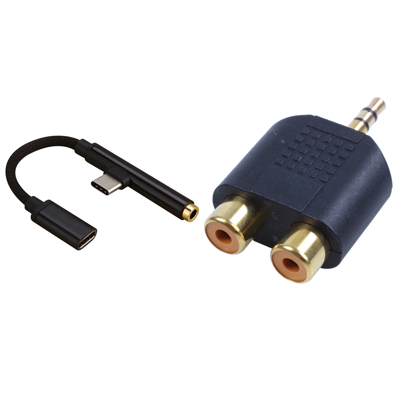 3.5mm Audio Jack To 2 RCA Male Cable HiFi 3.5mm Male To 2 Male RCA Jack Connector For Laptop Speaker Cellphone Desktop Mp3 Audio Jack Connector I3323067015