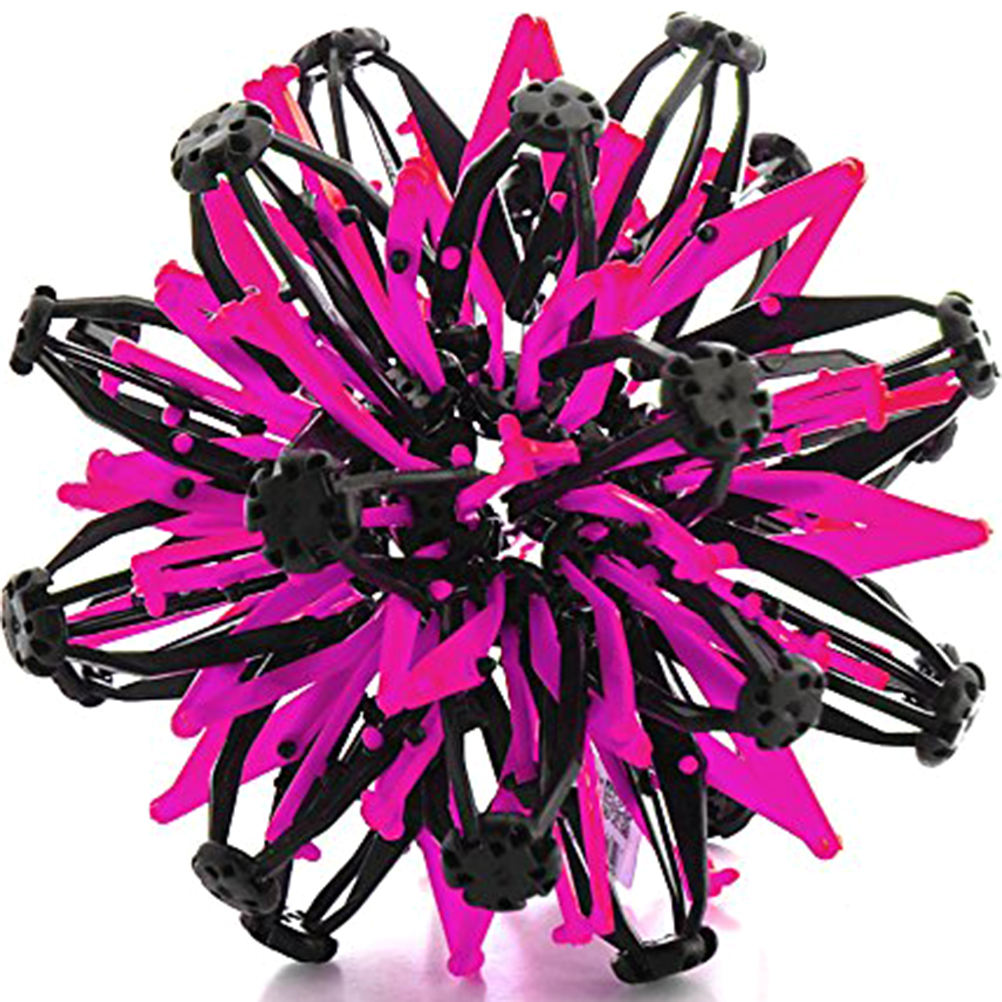 Baby Kids Throwing Ball Shrinking Ball Sphere Toy kindergarten telescopic Expanding Ball Toys for Children Adults: Pink