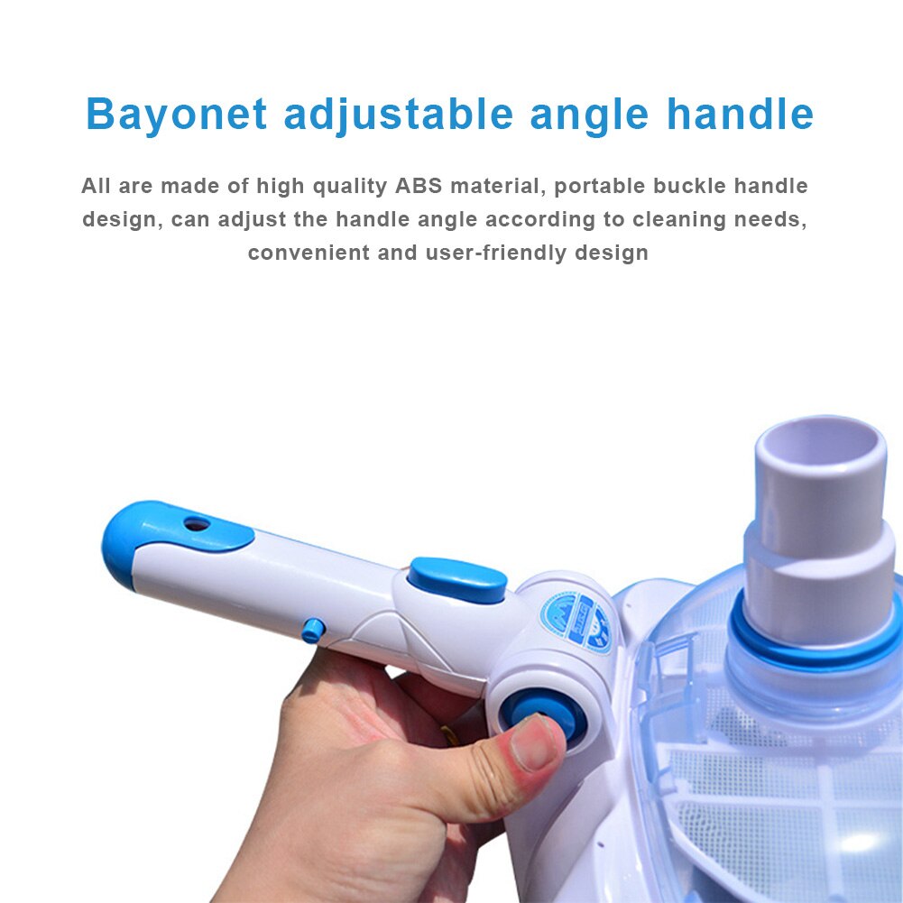 Swimming Pool Vacuum Head Brush Cleaner Transparent Manual Floating Objects Suction Machine Cleaning And Maintenance Tools