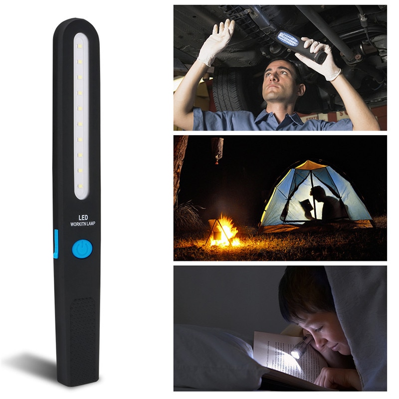 torch USB Rechargeable Built in battery Torch Camping lights 4/10 LED Flashlight Working Maintenance lamp flashlight torch