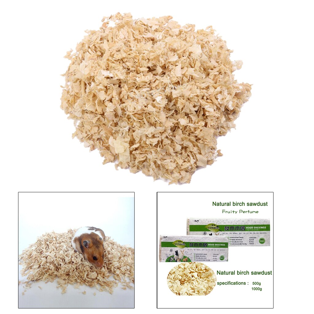 Small Pets Cage Home Bedding Birch Wood Shavings Sawdust Cats Bunny 1KG