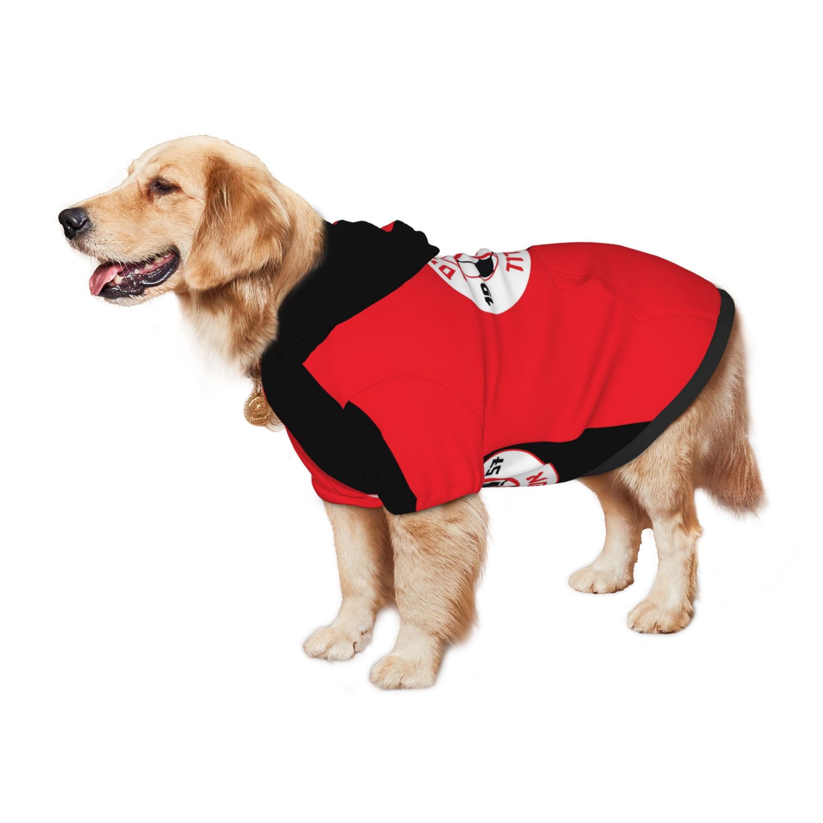 Hapoel Ashdod Fc Medium and Large Pet Dog Wear Hoodies Puppy Costume Winter Cloth Sweaters Sweatshirts Hoodie with Pocket