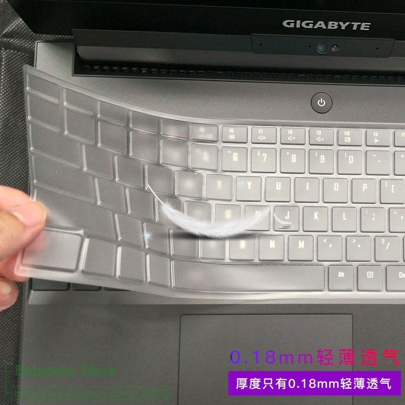 Ultra delgado teclado tpu para portátil protector de cubierta para Gigabyte Aero 15 15X v8 v8-BK4 / Aero 15W 15W-BK4 15,6 "i5 i7 GTX 1060